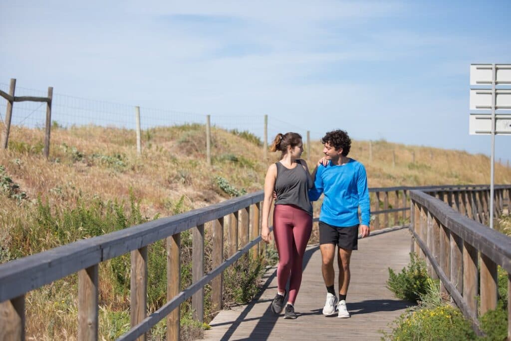 10000 steps a day myth debunked - couple walking outdoors